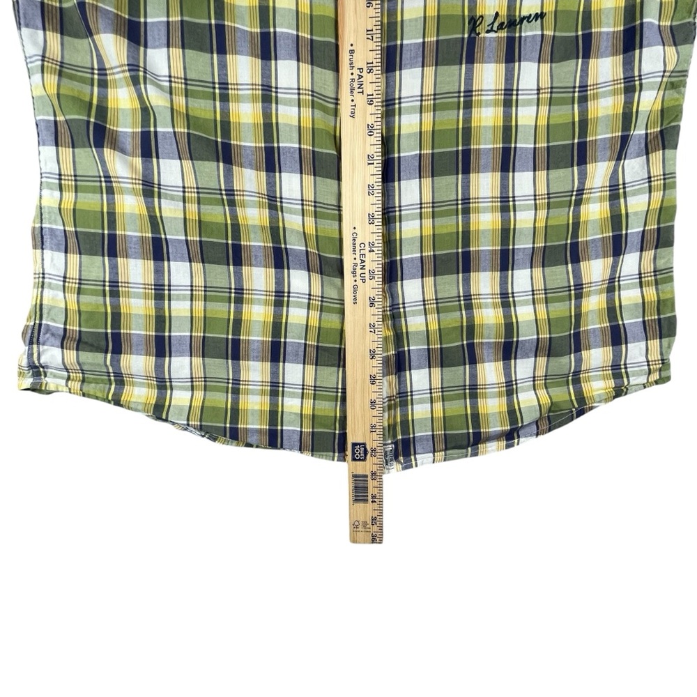 Men's Polo Ralph Lauren Jeans 100% Cotton Short Sleeve Plaid Button Dn XXL 0033 - Picture 6 of 7
